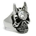 thumbnail image 4 of Rings for Men Silver Stainless Steel TK465 with AAA Grade Cubic Zirconia in Clear, 4 of 4