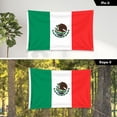 thumbnail image 3 of G128 2 Pack: Mexico Mexican Flag | 3x5 Ft | LiteWeave Pro Series Printed 150D Polyester, 4 Corner Brass Grommets | Country Flag, Vibrant Colors, Perfect For Balcony, More Durable Than 100D 75D Poly, 3 of 10
