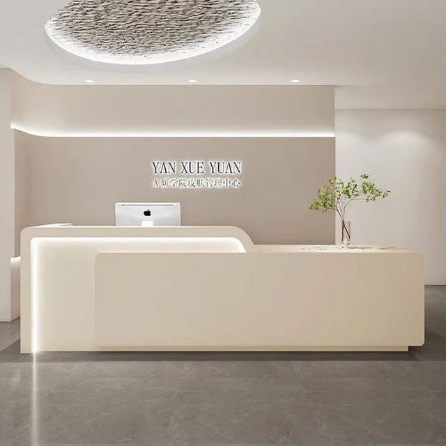 Reception Counter Desk Parental Advisory Luxury Front Desk Reception Cafe Counter Information Mesa De Escritorio Furniture My Lux Decor Round