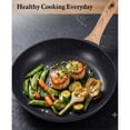 thumbnail image 6 of RUIE 12-Piece Pots and Pans Set, Ceramic Nonstick Cookware Set with Steamer and Utensils, Induction Compatible, Black, 6 of 7