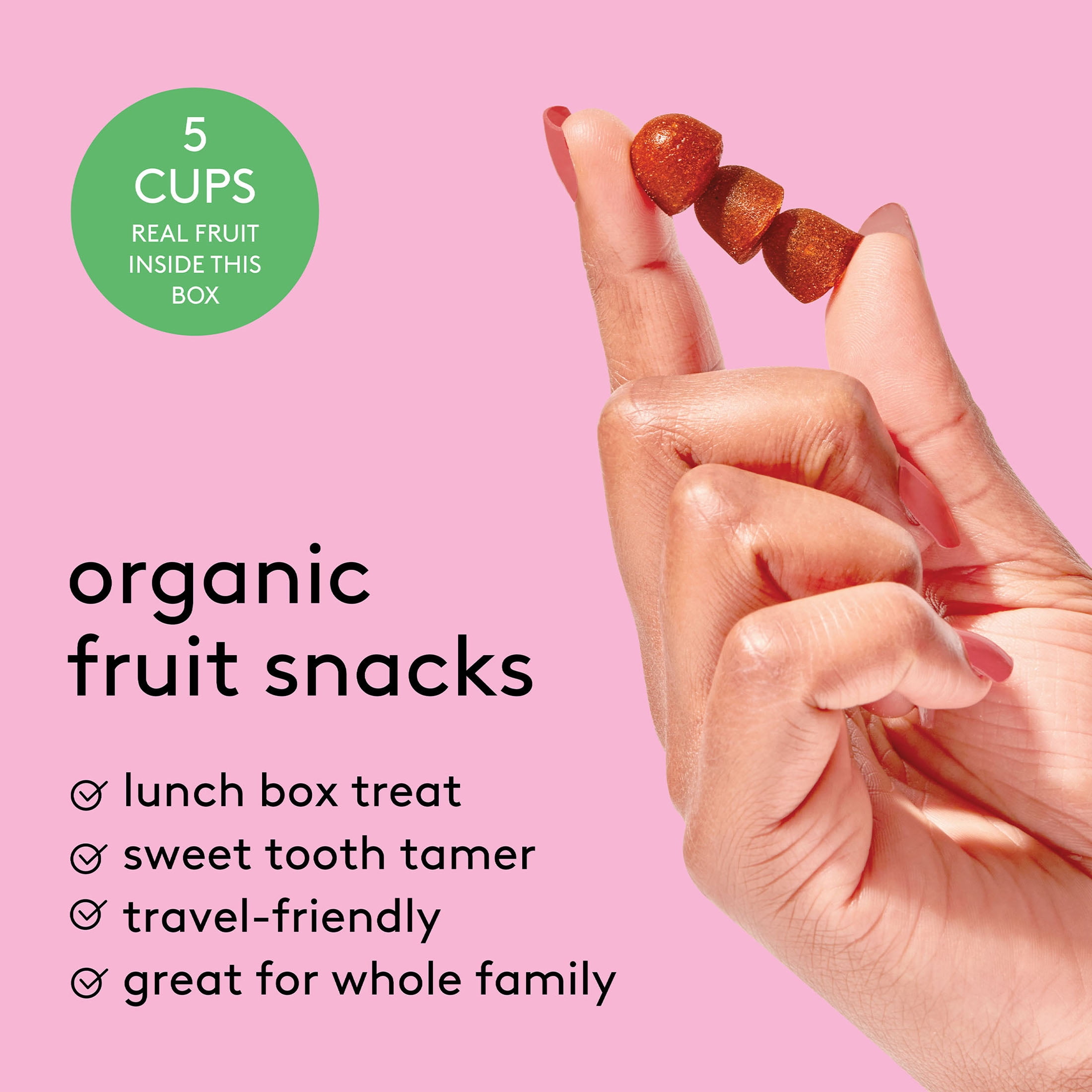 (4 pack) Kencko Appletastic Organic Fruit Snacks 3.5oz, 5 Pack