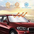 thumbnail image 5 of Car Windshield Sun Shade, Foldable Front Windshield Visor Sunshade Cover, Anti UV Reflective Protector, Block Sun Rays Vehicles Parasol, 160x86cm, 5 of 5