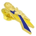thumbnail image 2 of PinMart's Down Syndrome Awareness Ribbon Gold Angel Enamel Lapel Pin, 2 of 3