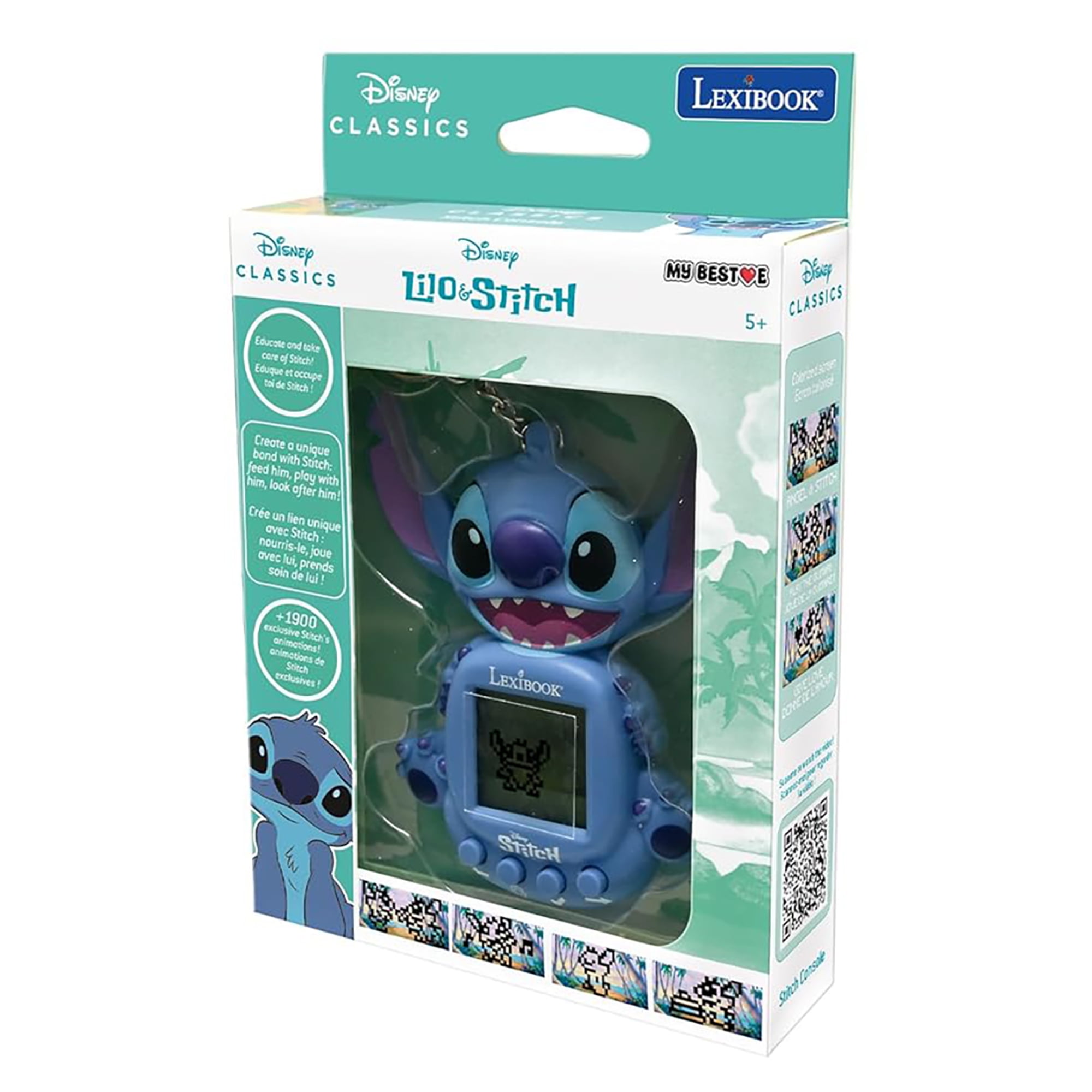 Disney Stitch My Best-E® Console with LCD Screen–Virtual Pet Game with 3 Interactive Mini-Games - Portable Digital Toy for Kids, Ages 5+