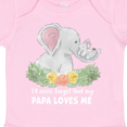 thumbnail image 4 of Inktastic I'll Never Forget That My Papa Loves Me with Cute Elephants Boys or Girls Baby Bodysuit, 4 of 5