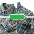 thumbnail image 3 of Nfhtoj Plaid Shirts for Men's Unisex Plaid Shirt Casual Flannel Jacket Button Down Long Sleeve Shirt Tops Coat Outwear, 3 of 3