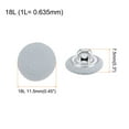 thumbnail image 2 of Uxcell 10pcs 18L Fabric Cloth Covered Button 11.5mm Metal Shank Round Sewing Buttons for Suits Dress Blouses, Light Blue, 2 of 5