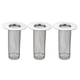 thumbnail image 1 of Colador de fregadero de baño de 3 piezas, apto para agujeros de desagüe de 0.98"-2", 80 mm/3.15" de profundidad, colador de fregadero de acero inoxidable, 1 of 6