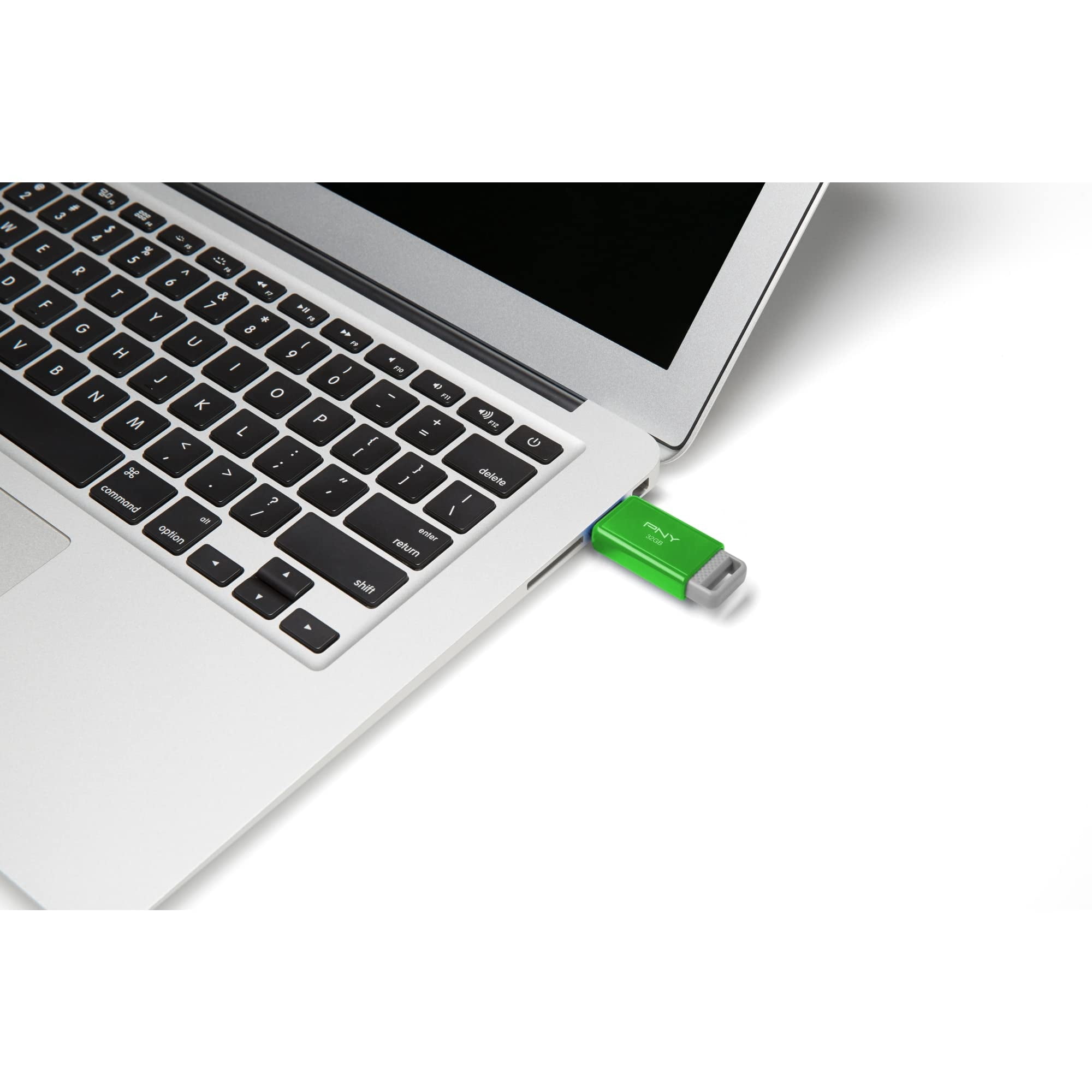PNY USB 2.0 Flash Drives, 32GB, Assorted Colors, Pack Of 3 Drives