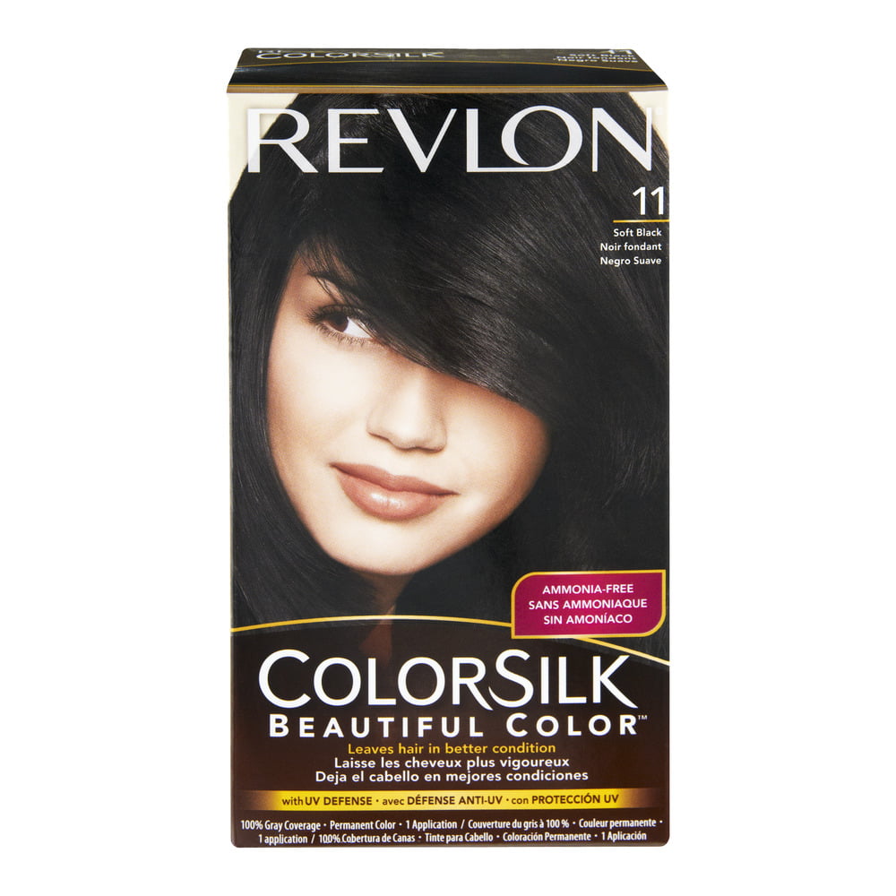 Revlon colorsilk 11 soft black permanent hair color, 1.0
