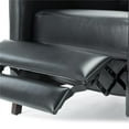 thumbnail image 4 of Comfort Pointe Maxton Black Faux Leather Manual Push Back Recliner, 4 of 9