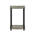 thumbnail image 4 of Furinno Simplistic End Table, Small, French Oak/Black, 4 of 6