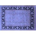 thumbnail image 1 of Ahgly Company Machine Washable Indoor Rectangle Oriental Blue Industrial Area Rugs, 8' x 10', 1 of 4
