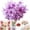 Purple, variant on Silk Hydrangea Heads Artificial Flowers (27 Fork 6 Blades, Blue)