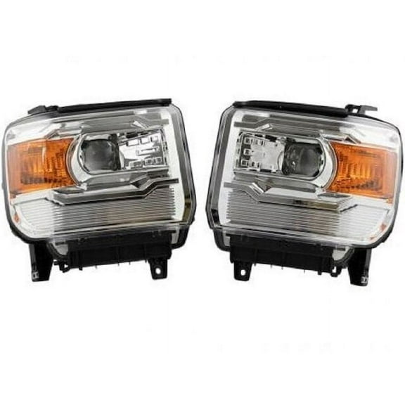 Headlight Assembly - Compatible with 2014 - 2015 GMC Sierra 1500