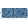thumbnail image 7 of Blue Pioneer Flower and Paisley Pattern Kitchen Rug Mat,Kitchen Runner Rugs Non Skid Washable,Decorative Kitchen Floor Mats for Kitchen,Sink,Laundry,17"x47.2", 7 of 7