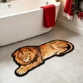 thumbnail image 6 of Kojanyu Polyester Lion Tiger Wolf Shaped Area Rug, Creative Decorative Floor Mat, Irregular Accent Rug for Bathroom Living Room Bedroom Indoor Home., 6 of 6