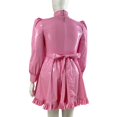 thumbnail image 3 of Plus Size Puff Short Sleeve Sweet Dress Sissy High Waist Swing Pleatd Mini Dress Halloween Party Cosplay Maid Dress with Ruffles, 3 of 5