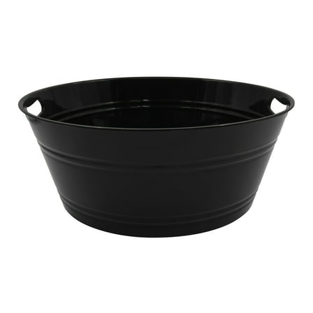 Way to Celebrate Reusable Washable Round Party Tub, Plastic 17.50" x 17.50" x 7.00"