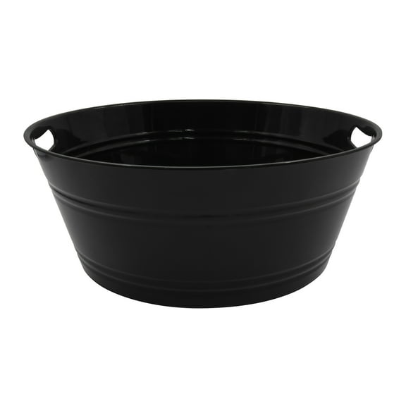 Way to Celebrate Reusable Washable Round Party Tub, Plastic 17.50" x 17.50" x 7.00"