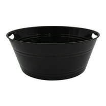 Way to Celebrate Reusable Washable Round Party Tub, Plastic 17.50" x 17.50" x 7.00"