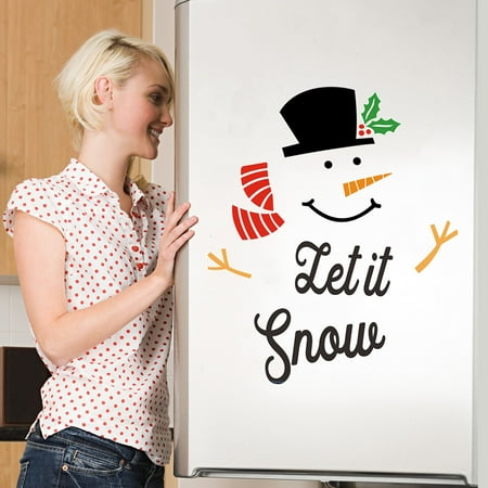 

Christmas Decorations Christmas Snowman Refrigerator Magnets Large Self Adhensive Refrigerator Magnets Stickers For Christmas House Decorations Fridge Metal Door Garage Household Stickers Flash Deal