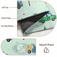 thumbnail image 5 of Cars Fire Trucks Area Rugs 5x7 ft Mixers Warning Cards Tree Wave Points Blue Washable Rug Non Slip Indoor Carpet Absorbent Floor Mat for Living Room Bedroom Dining Room, 5 of 9