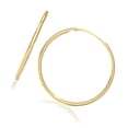 thumbnail image 5 of JewelStop 14K Yellow Gold Endless Hoop 21 mm Earrings, 5 of 5
