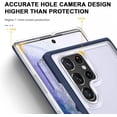 thumbnail image 5 of Case for Samsung Galaxy S22 Ultra, Slim Thin Soft TPU Bumper & Hard PC Transparent Back Shockproof Scratch Resistant Protective Phone Case for Samsung Galaxy S22 Ultra (Blue), 5 of 15