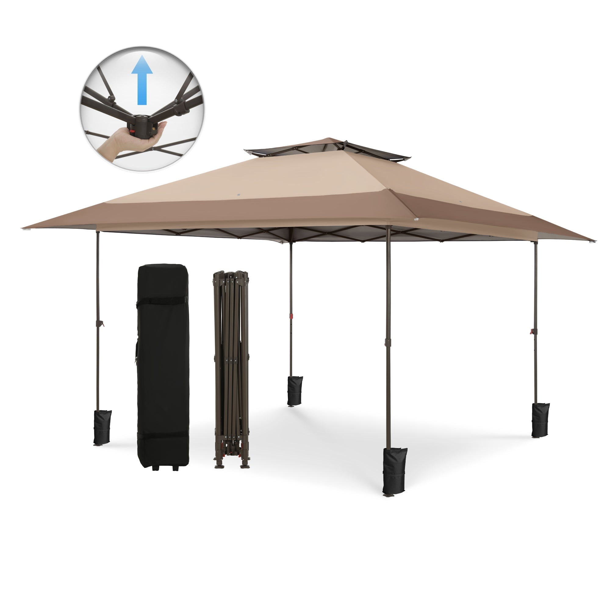 Coleman Sun Shelter 10x10 Canopy with Sunwall UV Protection Gray