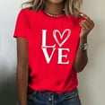 thumbnail image 7 of Ounisa Heart Shirts for Women - Trendy Short Sleeve Womens Graphic T Shirt Cute Love Gifts for Her, 7 of 7