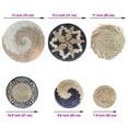 thumbnail image 5 of LAQUEDECRAFT Boho Round Handmade Wall Basket Decor Set 6 for Living Rooms, Bedrooms, Kitchen, Home (Bohemian), 5 of 7