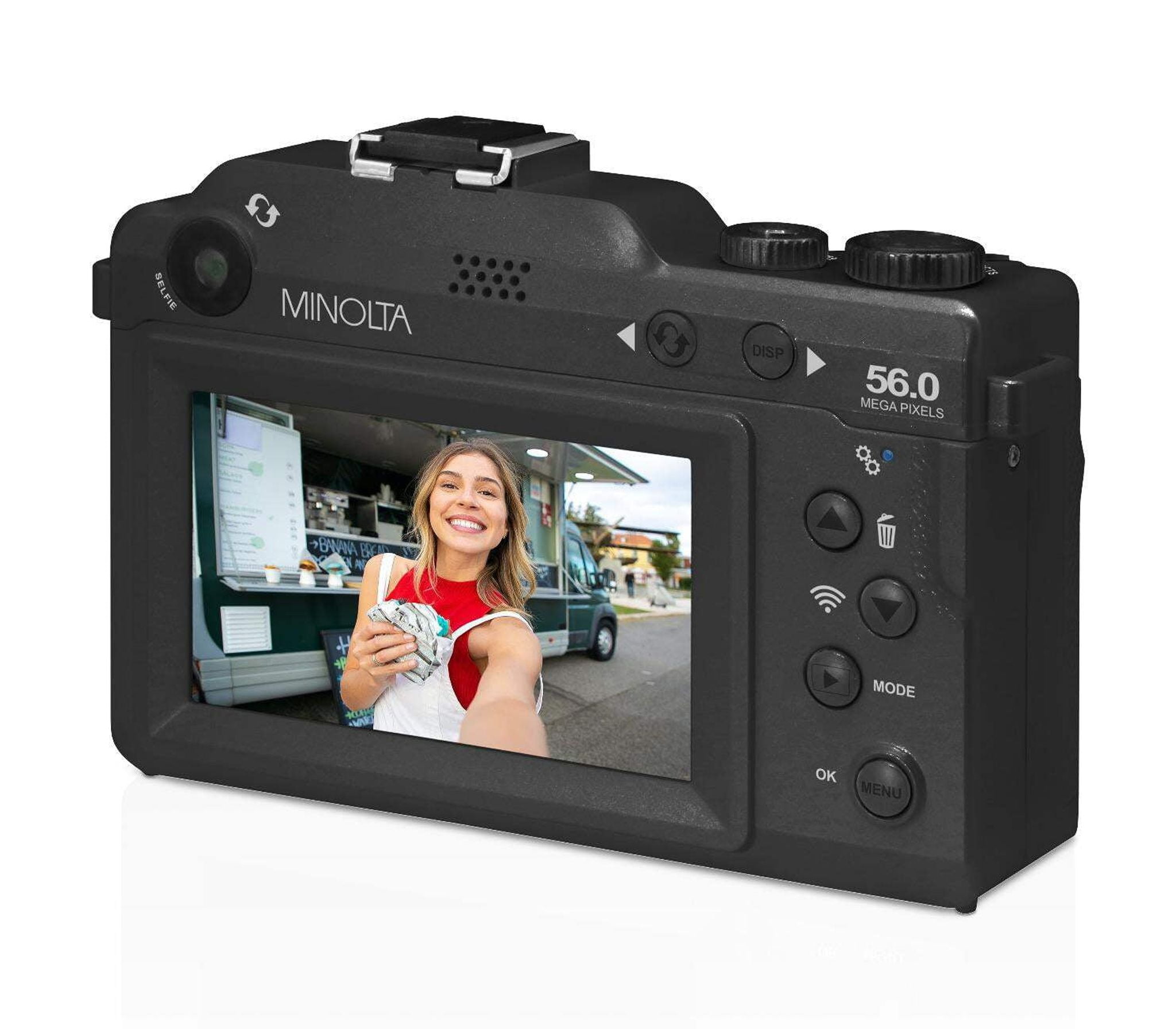 Konica Minolta MND65-GY Autofocus 18x 59 MP Digital Camera, Gray And Black