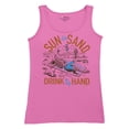 thumbnail image 5 of Sun and Sand Drink in My Hand Women's Tank Top But its a Dry Heat Funny Skeleton Desert Summer Beach Vacation, 5 of 7