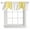 yellow, variant on Lemon Yellow White Tie Up Valance Curtains for Windows, Kitchen Curtains Window Shades, Gradient Vertical Stripes Geometric Light Filtering Roman Curtain Valances for Bedroom/Bathroom/Cafe 42"x12"