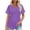Purple, variant on Patlollav Women Tshirts Under $10, Women's Short Sleeve T Shirts Casual Summer Plain Round Neck Loose Fit Tee Blouse Tops