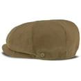 thumbnail image 3 of Hampton - Walrus Hats Sand Linen 8 Panel Newsboy Cap, 3 of 5