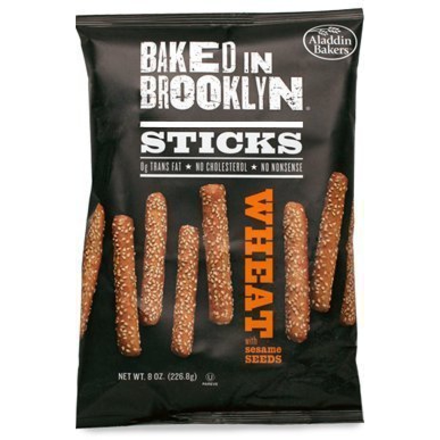 Baked in Brooklyn Sesame Seed Breadsticks & Pita Chips 8oz. (Wheat