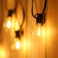 thumbnail image 3 of Tignapoo Solar-Powered G40 LED String Lights with 12+1 Spare Bulbs, 1.5W Panel, 4 Modes, Remote Control, IP65 Waterproof, 5.5m Length, Timer Function, 3 of 6