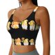 thumbnail image 2 of Fotbe Sunflower Gnomes 5 Sujetador Deportivo Largo sin Aros para Mujer con Almohadillas y Soporte Medio, Transpirable y Absorbente, Camiseta Tipo Chaleco o Tank Top-Large, 2 of 8