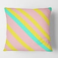 thumbnail image 2 of Designart Memphis Retro Neon Pattern' Mid-Century Modern Throw Pillow - 16x16, 2 of 2