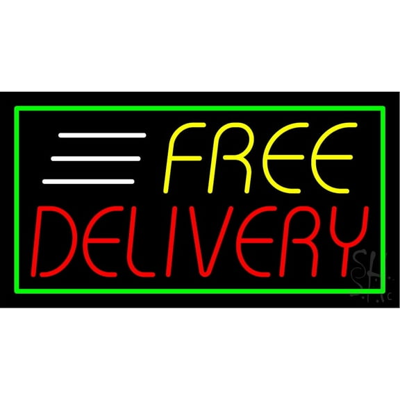 Free Delivery LED Neon Sign 13 x 24 - inches, Clear Edge Cut Acrylic Backing, with Dimmer - Bright and Premium built indoor LED Neon Sign for Bar decor.