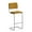 Gold, variant on Pemberley Row Velvet Forest Bar Stool Strong Metal S-Frame 19"W x 19.5"D x 47"H Unassembled