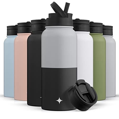 ?JoyJolt botella de agua triple aislada con tapa de paja Y JoyJolt  JoyJolt