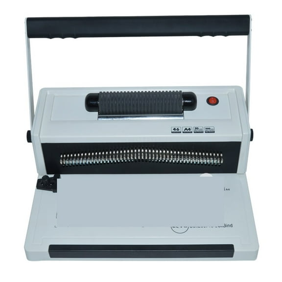 Electric Binding Machine Single Coil Spiral Coil Snake Binding Machine Contract Text Punching Machine ,Easy to Operate