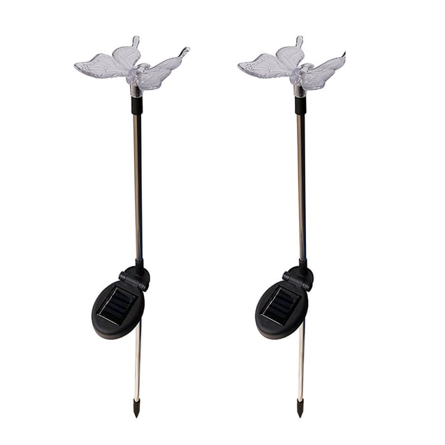 Luces solares de jardín que cambian pájaro libélula luces de camino con energía solar lámpara de césped de camino de paisaje al aire libre 2 uds Methold LED2004-01