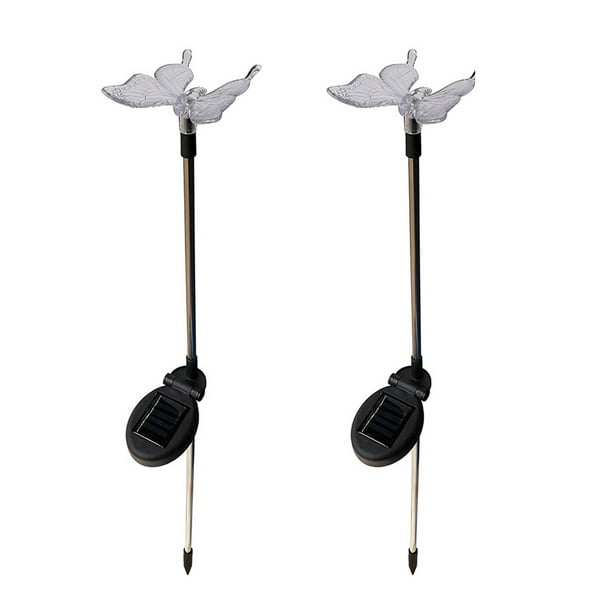 Luces solares de jardín Yuarrent que cambian pájaro libélula 2 uds LED2004-01