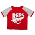 thumbnail image 2 of Infant Red/Heather Gray Cincinnati Reds Little Slugger Two-Pack Bodysuit Set, 2 of 5