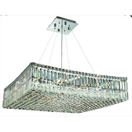 

2032D28C-RC 28 L x 28 W x 7.5 H in. Maxim Collection Hanging Fixture - Royal Cut Chrome Finish