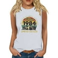 thumbnail image 2 of Teissuly 1984 Vintage Shirt For Women 40th Birthday Gifts Idea Retro T Shirts Party Tops Funny Tees, 2 of 5